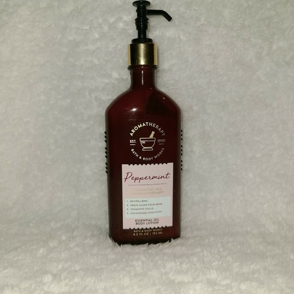 Bath & Body Works Other - Bath And Body Works Peppermint Essential Oil Aromatherapy Body Lotion 6.5 Fl Oz